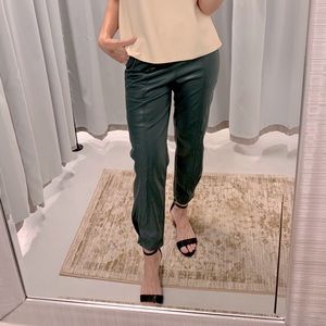 Leather joggers to die for!!!